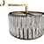 Contemporary Crystal Drum Chandelier 3D model small image 2