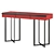Walnut Canaletto Console, Metal Legs 3D model small image 2