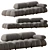 Modern Modular B&B Italia Sofa 3D model small image 2