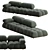 Modern Modular B&B Italia Sofa 3D model small image 3