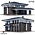 Modern Villa Model Kit 3D model small image 1