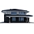 Modern Villa Model Kit 3D model small image 2