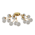 Globe-Style LED Ceiling Chandelier 3D model small image 2