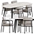 Modern Elegance Set: Borea Chair & Ellisse Table 3D model small image 1