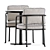 Modern Elegance Duo: Borea Chair & Briscola Table 3D model small image 2