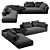 Modern Corner Sofa Design 3D model small image 1