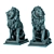 Regal Lion Sitting Sculpture 3D model small image 1