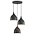 Sleek Nordic Style Pendant Light 3D model small image 1