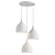 Sleek Nordic Style Pendant Light 3D model small image 2