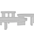 Minimalist Louver Coffee Tables 3D model small image 3