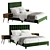 Velvet Joline Bed Set 3D model small image 1