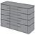 Elegant AGRA Chest Drawers 3D model small image 5