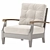 Elegant Lena Armchair Set 3D model small image 1