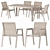 Lora Garden Table Chair Set 3D model small image 1
