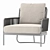 Nora Garden Armchair in Size 80cm 3D model small image 1