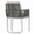 Elegant Sette Garden Nora Chair 3D model small image 2