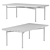 Orka Garden Coffee Table - 45x110x60 cm 3D model small image 2