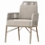 Elegant Tron Garden Throne Chair 3D model small image 1