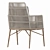 Elegant Tron Garden Throne Chair 3D model small image 2