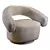 Cream Swivel Armchair by Kare 3D model small image 1