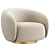 Elegant Brice Swivel Armchair EICHOLTZ 3D model small image 1