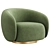 Elegant Brice Swivel Armchair EICHOLTZ 3D model small image 2