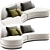 Luxury Sicis 2-Seater Sofa: Prestige 3D model small image 2