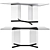 Prisma Dining Table: 180x90x75 mm 3D model small image 1
