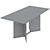 Prisma Dining Table: 180x90x75 mm 3D model small image 4
