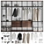 Modern 2016 Cristal Wardrobe Ensemble 3D model small image 1