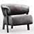 Sophisticated BACK WING Designer Chair 3D model small image 1