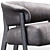 Sophisticated BACK WING Designer Chair 3D model small image 2