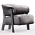 Sophisticated BACK WING Designer Chair 3D model small image 3