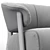 Sophisticated BACK WING Designer Chair 3D model small image 5