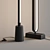 Smart LED Black Floor Lamps 3D model small image 2