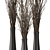 Modern Metal Decorative Branch Display 3D model small image 2