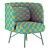 Modern Elba Armchair with Armrests 3D model small image 4
