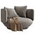 Modern Swivel Armchair by Wentz 3D model small image 2