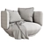 Modern Swivel Armchair by Wentz 3D model small image 10