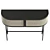 Modern Embrace Black Console Table 3D model small image 3