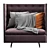 Modern GranTorino Upholstered Sofa 3D model small image 2