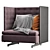 Modern GranTorino Upholstered Sofa 3D model small image 3
