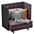 Modern GranTorino Upholstered Sofa 3D model small image 4