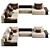 Modern Westside Sofa Poliform 3D model small image 2