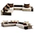 Modern Westside Sofa Poliform 3D model small image 3
