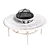 Classic Firepit Table Ø132 cm 3D model small image 2