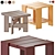 Modern Crate Style Side Tables 3D model small image 1