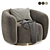 Elegant Eichholtz Roxy Swivel Chair 3D model small image 3