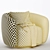 Elegant Eichholtz Roxy Swivel Chair 3D model small image 6