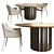 Modern Dorian Table For Stylish Dining 3D model small image 1